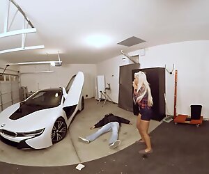 VR порно горячие милф трахают машина