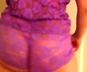 Perfect ass in Purple lace 