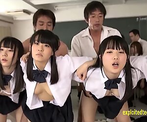 Jav Schoolgirl Gangbang Fucked Finger Squirted In The Classroom A Dozen Cute Teens Outrageous
