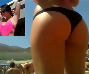 Hot Asian Babe With Bubble Butt Shaking Her Ass At A Pool Party