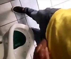 3-some urinal jerkoff