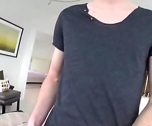 Teasing twink pounded after blowjob